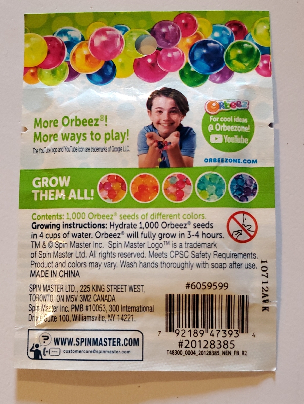 Orbeez Color Seed Packs – Multicolor Water Beads 2000 Seeds (2 X 1000 Pack) NWT - Picture 4 of 6